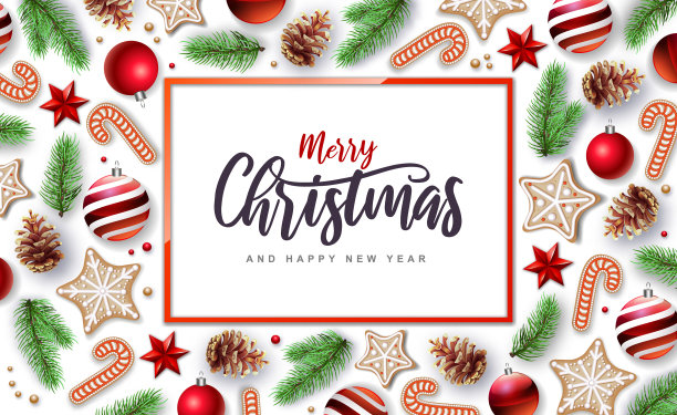 圣诞快乐，恭贺新禧图片下载