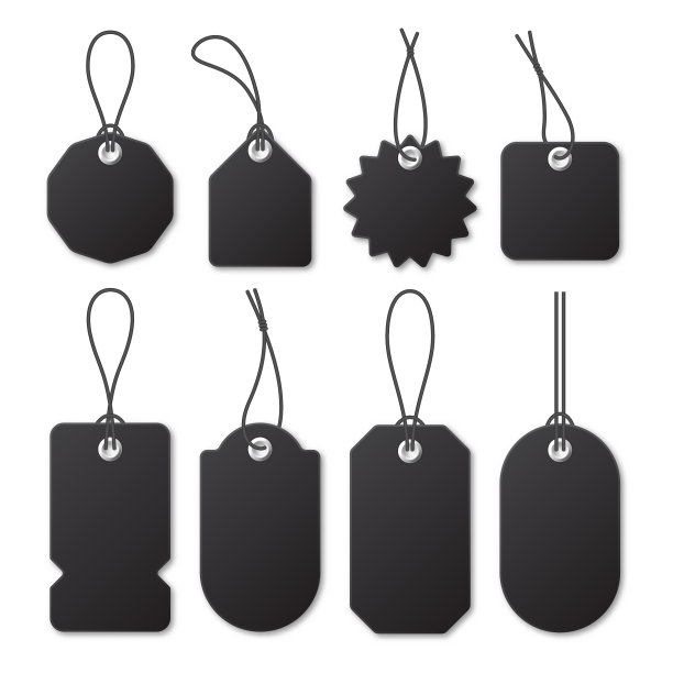 现实的黑色价格标签收集特别图片下载