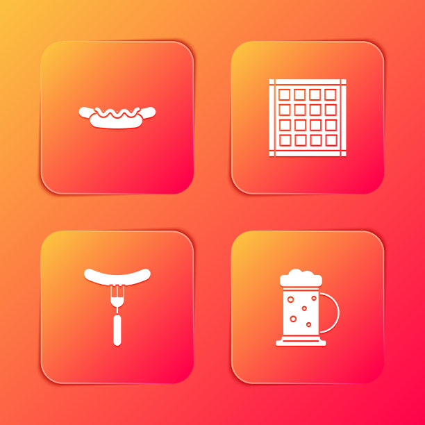 放上热狗三明治方格餐巾香肠图片下载