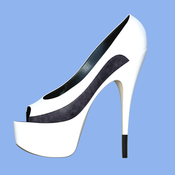 高跟鞋，女鞋，3d插图图片下载