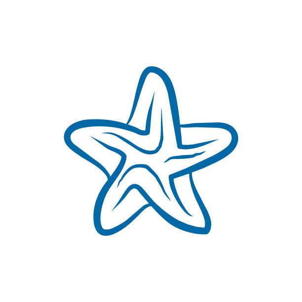 海星动物标志设计模板图片下载