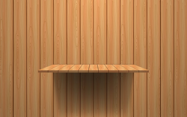 木墙上的木架图片下载