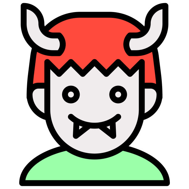 恶魔化身万圣节服装图标图片下载