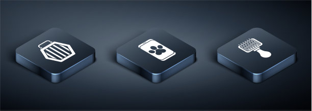 为狗狗设置等距的宠物携带盒毛刷图片下载