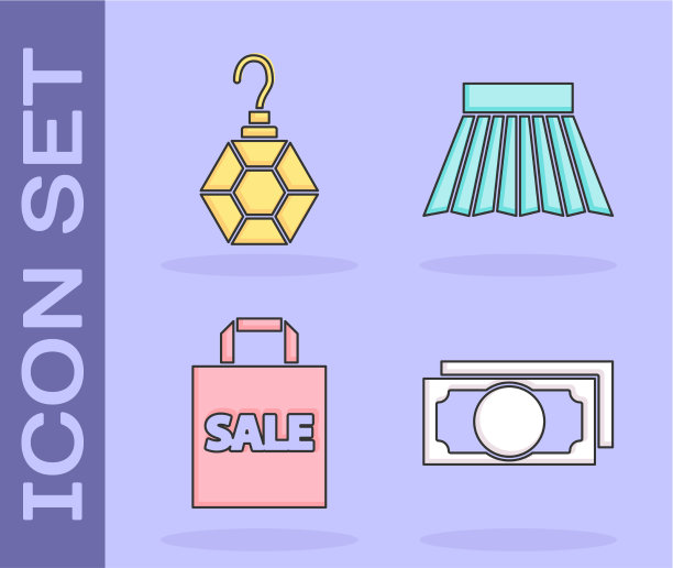 套叠纸钱现金耳环购物袋图片下载