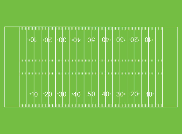 美式橄榄球场。俯视图是足球场。平的风格。图片下载
