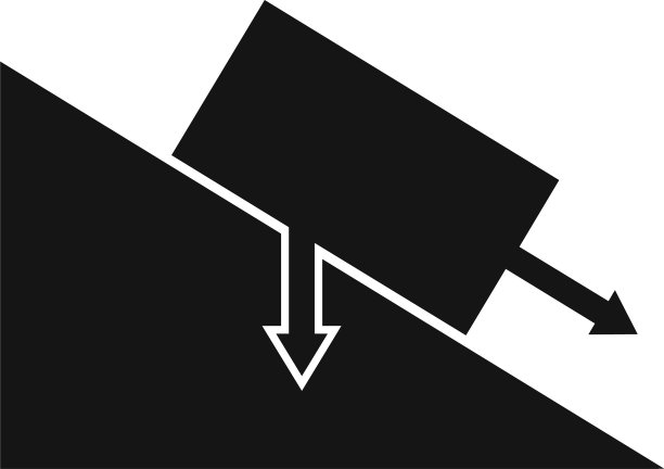 科学角度物体重力图标简单的风格图片下载