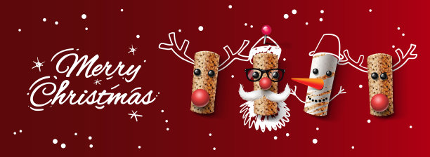 圣诞网横幅酒软木圣诞图片下载