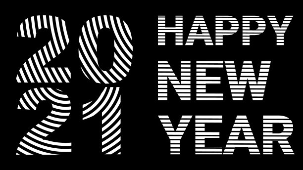 2021年新年快乐，原始抽象数字图片下载