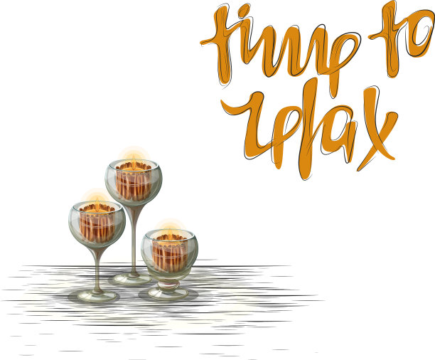 蜡烛与铭文图片下载