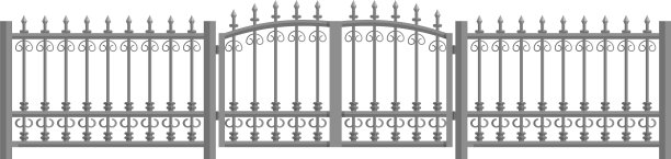 锻造金属栅栏图片下载