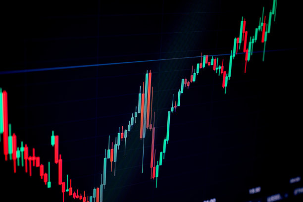 证券交易所。平板电脑上外汇金融市场图形增长。财务图表，企业股票分析数据。摘要经济技术背景。图片下载