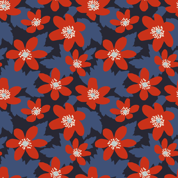 无缝图案采用斯堪的纳维亚风格图片下载