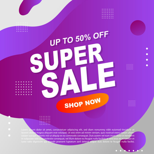 促销横幅模板设计图片下载