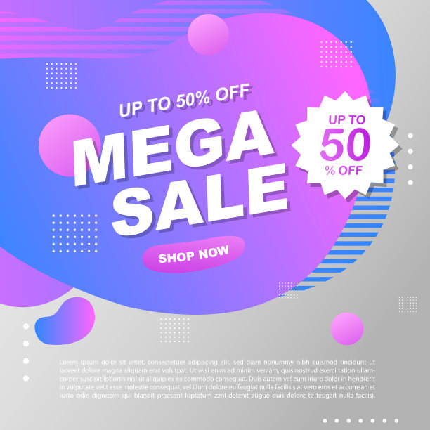 促销横幅模板设计图片下载