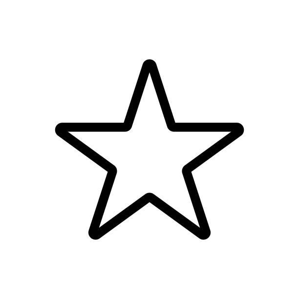 星号书签符号细线图标黑色。浏览器书签的概念。时髦的平面风格的大纲插图:标志，应用程序，图形，标志类型，设计，网站，网站，用户界面，用户体验。向量EPS 10图片下载