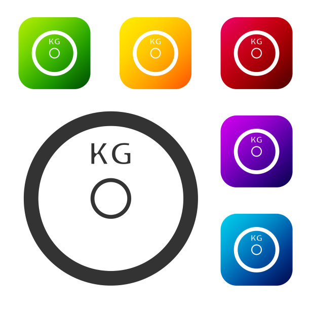 黑色重量板图标孤立在白色上图片下载