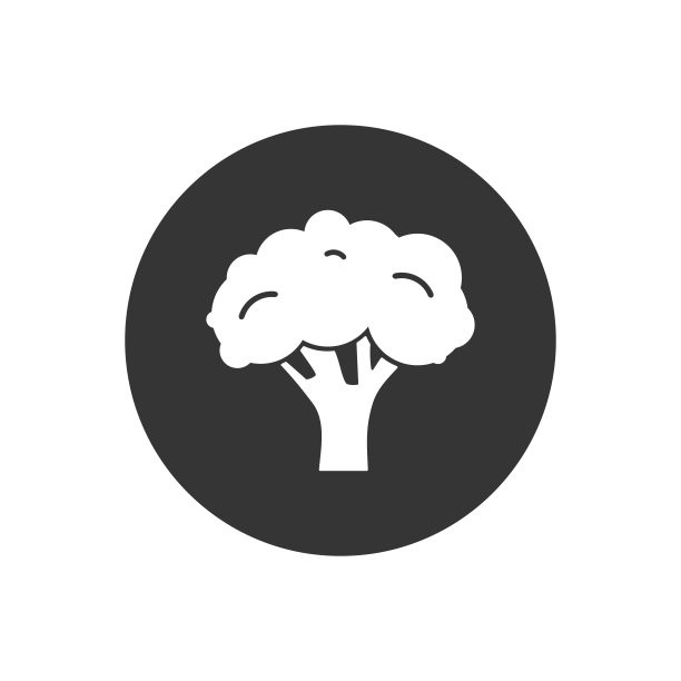 西兰花白色图标矢量，填充平面标志，固体象形图孤立在白色，标志插图图片下载