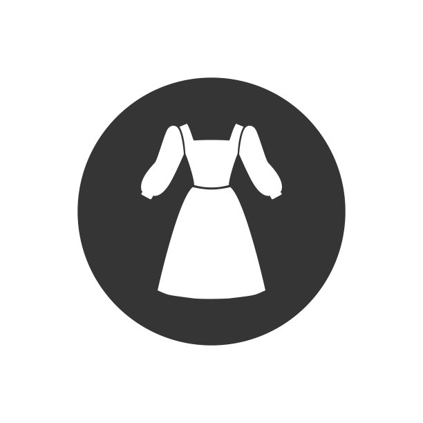 裙子白色的图标。矢量概念插图设计图片下载