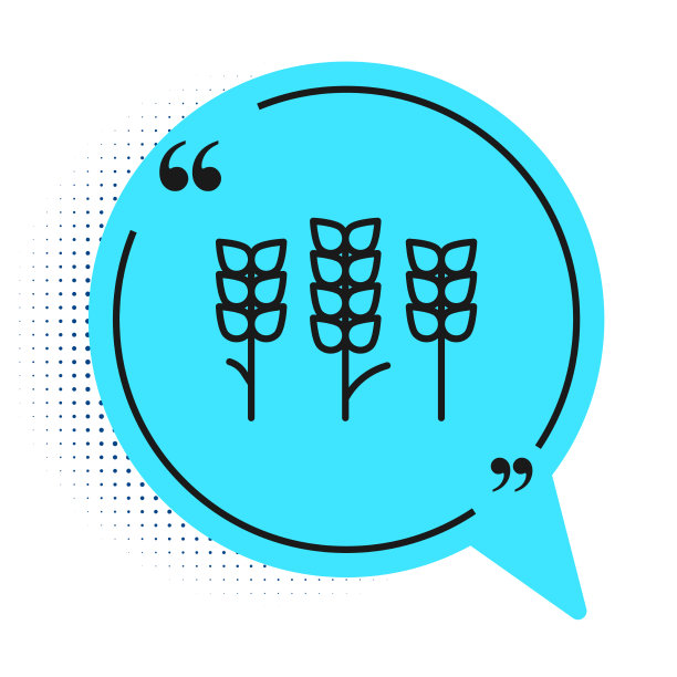 黑线谷物与水稻、小麦、玉米配套图片下载