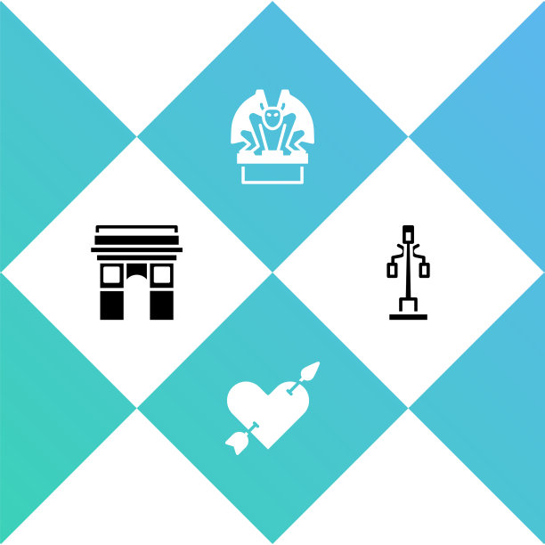 用心和箭筑起凯旋门图片下载