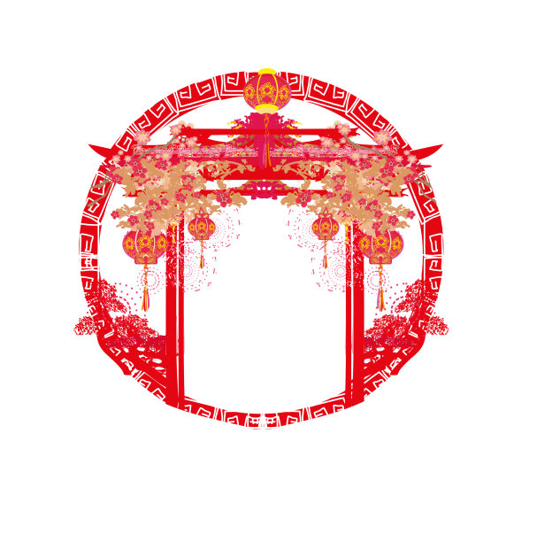 中秋节为中国新年的框架图片下载