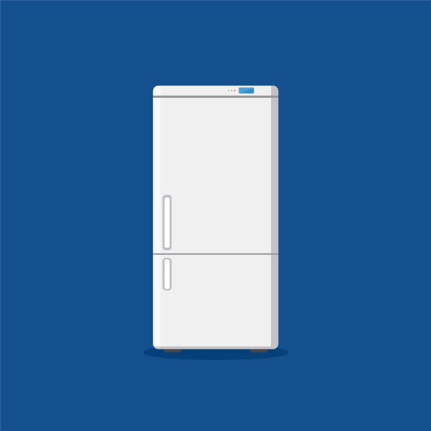 家用电器冰箱隔离蓝色图片下载
