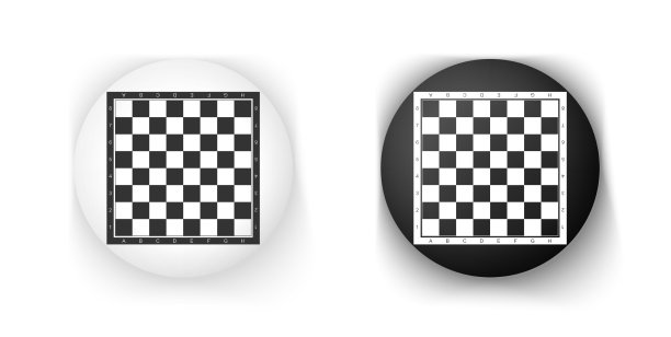 黑白棋盘图标图片下载