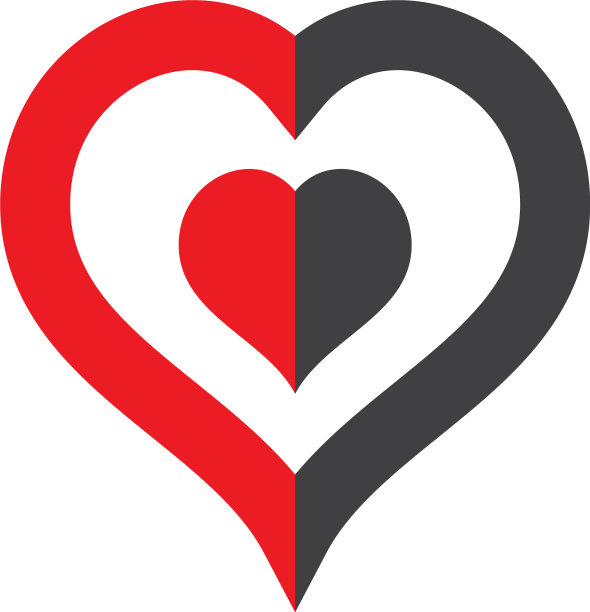 心标志模板图片下载