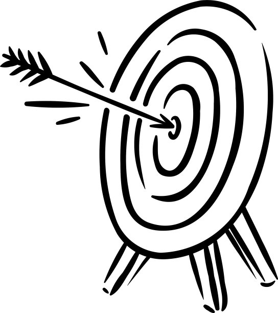 标志用打中了目标和达到了目标图片下载