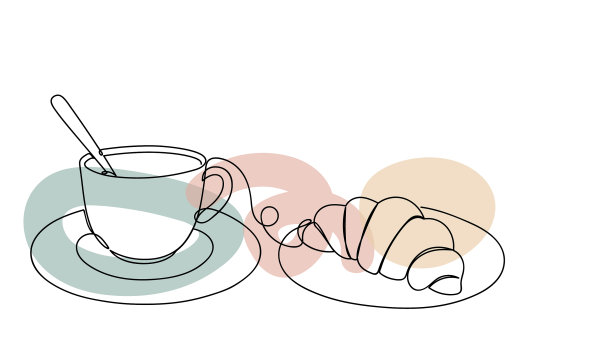 线性樱桃纸杯蛋糕图片下载