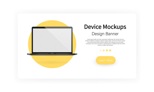 设备原型横幅笔记本电脑空白屏幕笔记本电脑图片下载