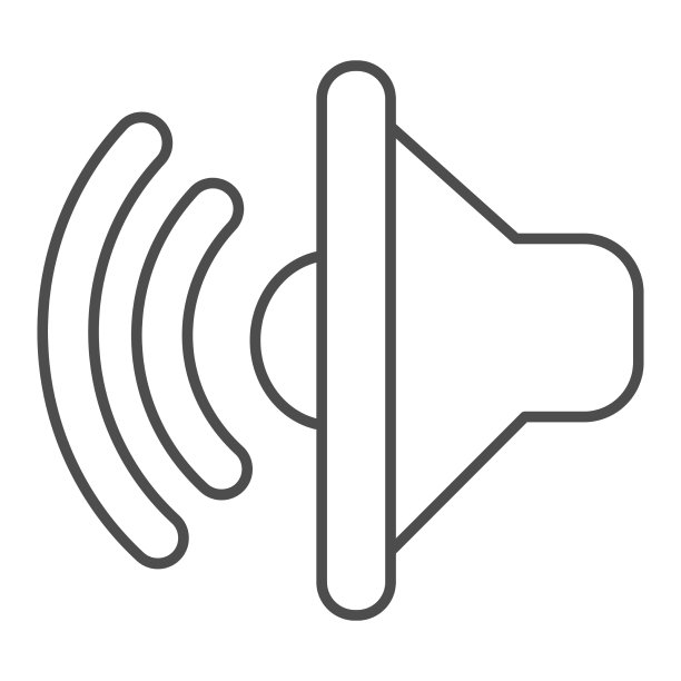 细线图标声音设计概念签约图片下载