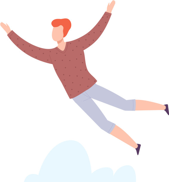 飞人在空中飘浮幻想图片下载