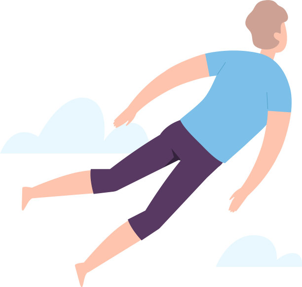 失重的人漂浮在空中做梦图片下载