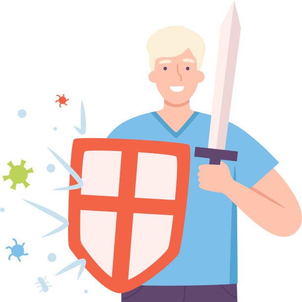 年轻的男性用盾和剑搏斗图片下载