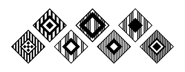 设置菱形与不同的装饰图片下载