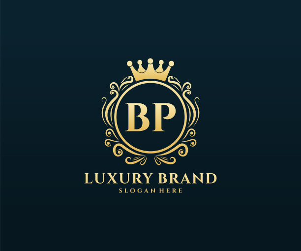 Bp首字母黄金书法女性图片下载