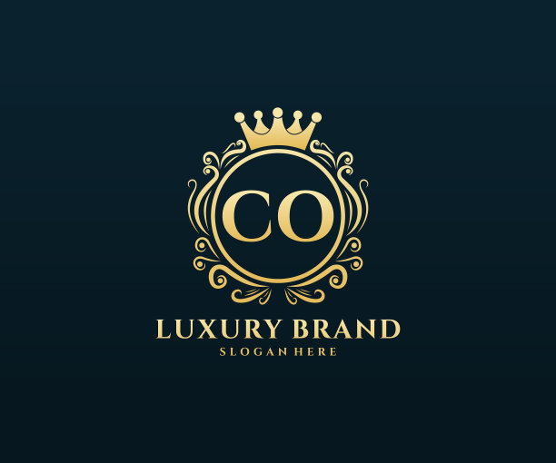 Co首字母金女性书法图片下载