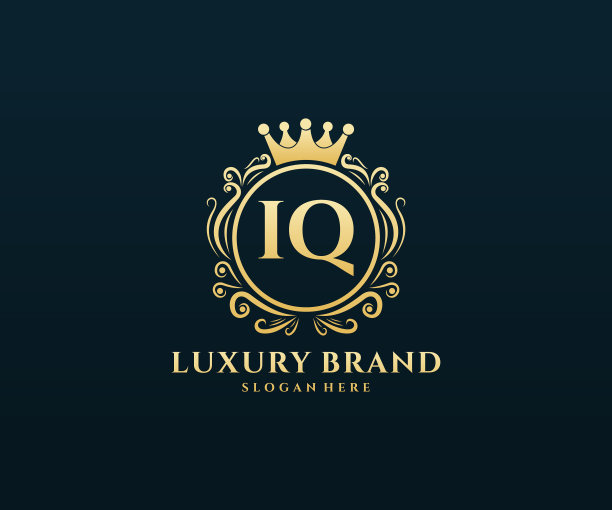 IQ首字母金字书法女性图片下载
