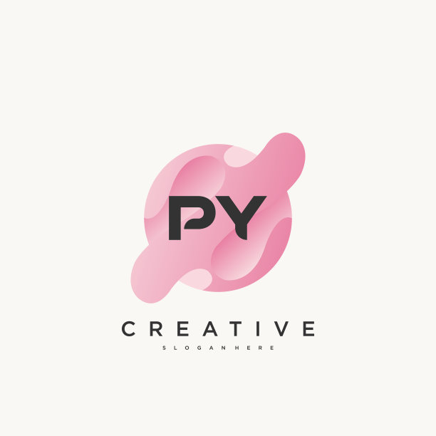 Py首字母彩色logo图标设计图片下载