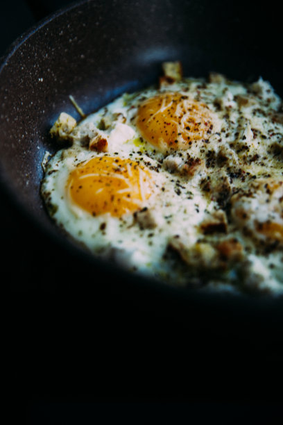 煎蛋，美式早餐时尚照，营养适图片下载