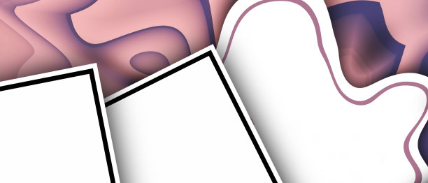 抽象波浪背景海报折纸和卡片数字设计概念上的紫色。复制空间，设计横幅，网站- 3d渲染图片下载