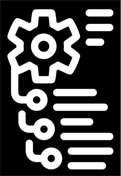 机制指令纸列表字形图标图片下载