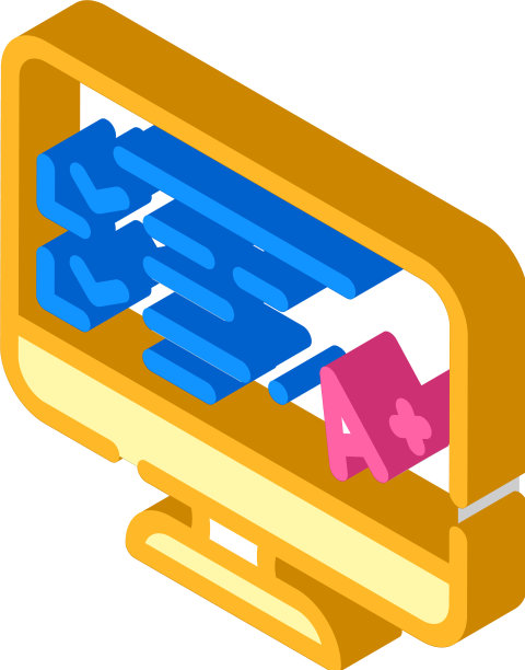 电子测试结果等距图标图片下载