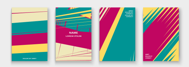 现代的封面收集设计抽象复古图片下载