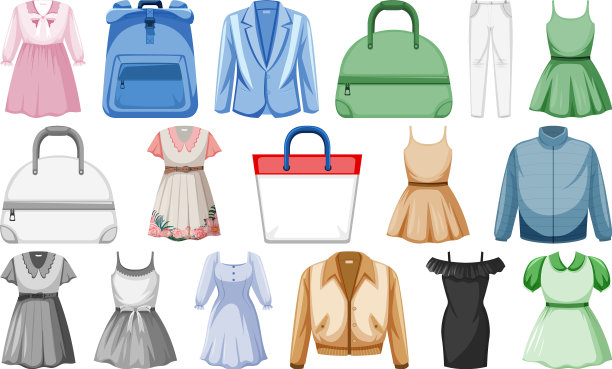 集时尚服装图片下载