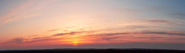 红色日落全景图图片下载