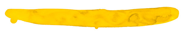 亮黄色水彩长长方形污渍。用画笔手绘的。图片下载