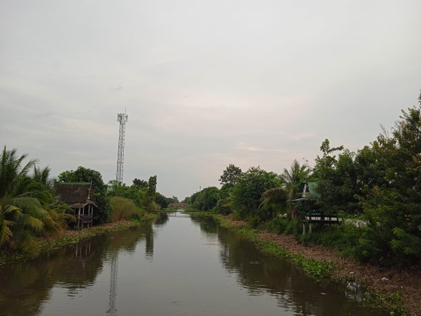 泰国浑浊的自然风光河流图片下载